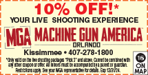 Special Coupon Offer for Machine Gun America